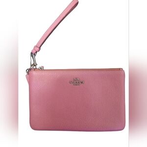 Coach - NWOT - Raspberry Colored Clutch Purse, Zippered Closure, 2 Pockets...